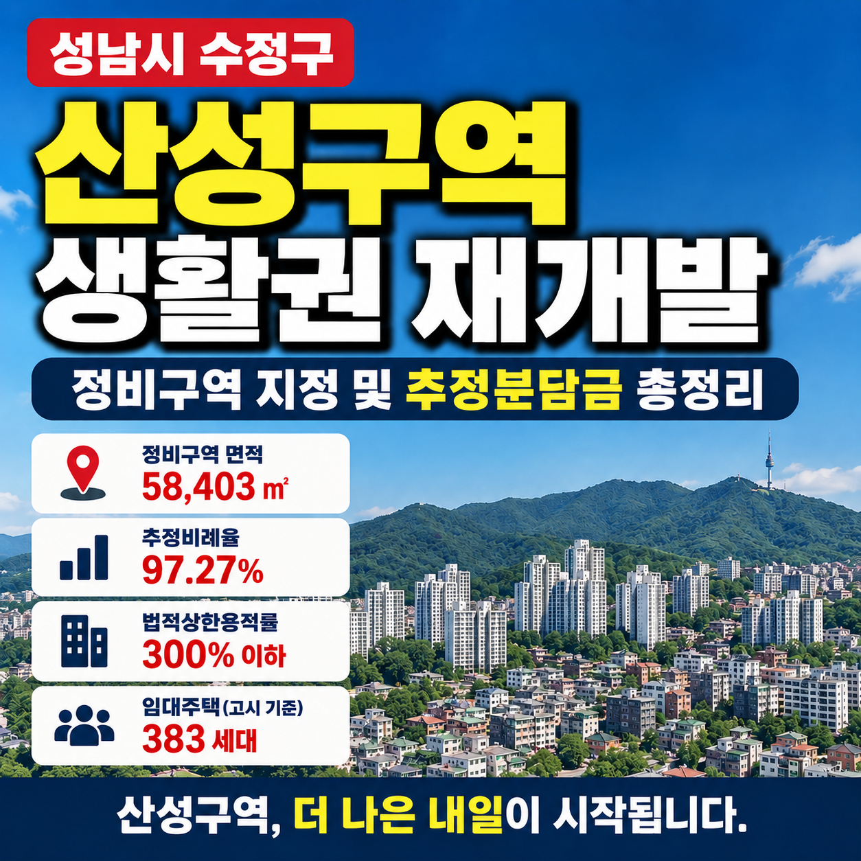 성남시 산성구역 재개발 대표이미지
