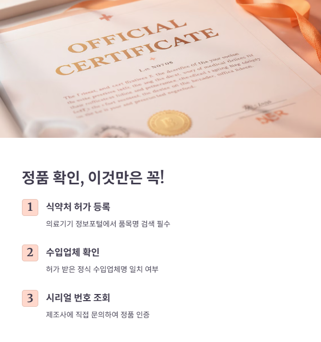 정품 확인법: 가품과 불법 유통 구별 기준