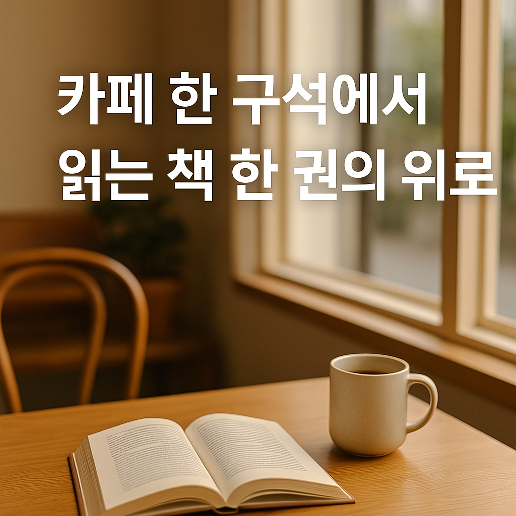 카페 한 구석에서 읽는 책 한 권의 위로