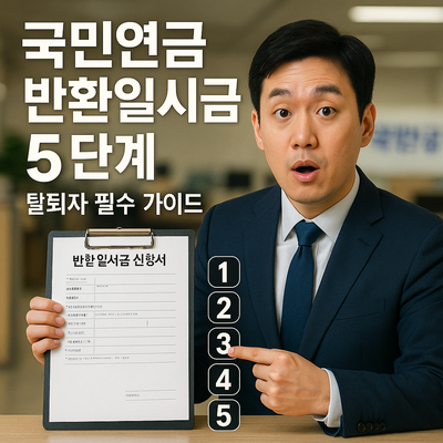 국민연금 반환일시금 신청 방법 5단계 (탈퇴자 필수 가이드)