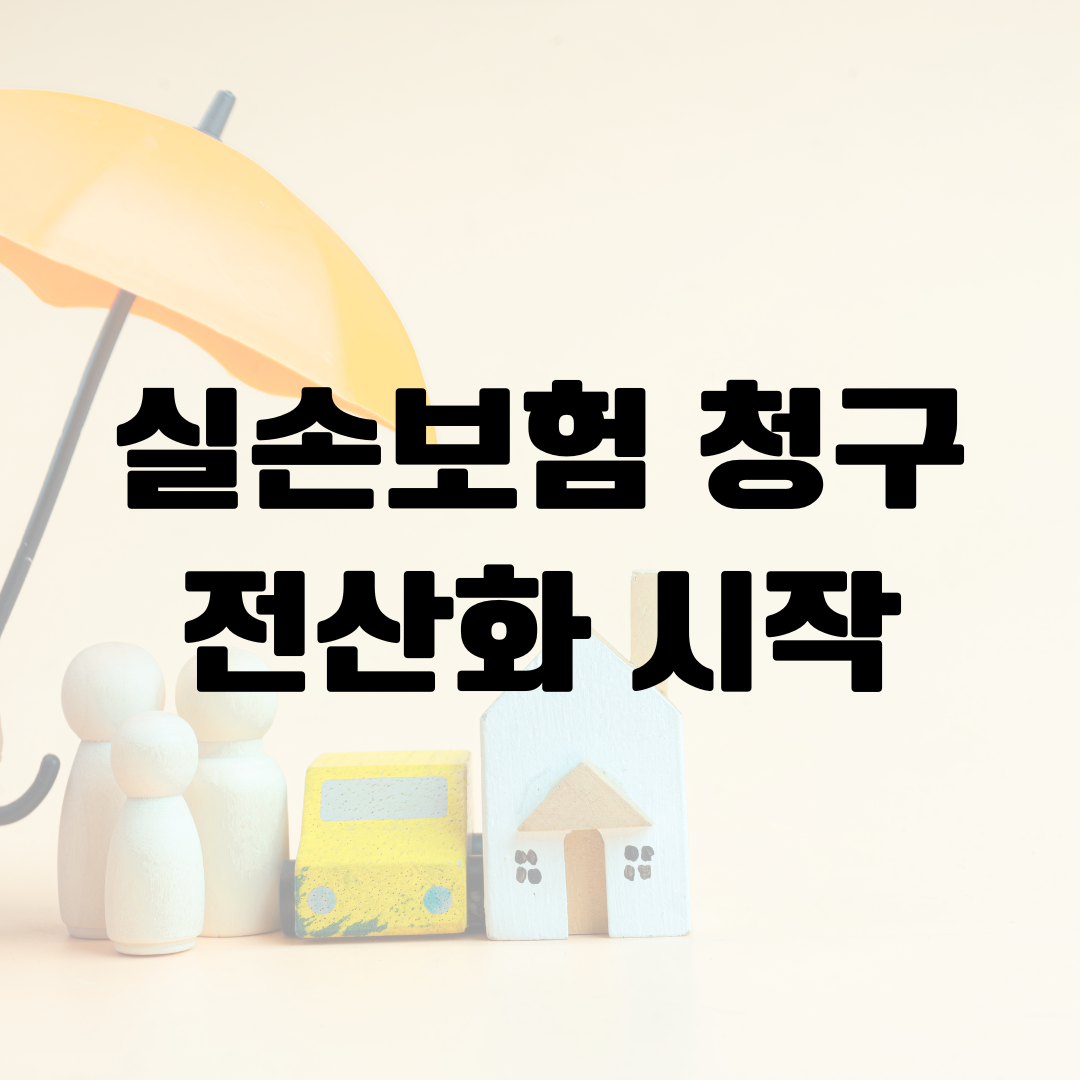 실손보험 청구 전산화 10월