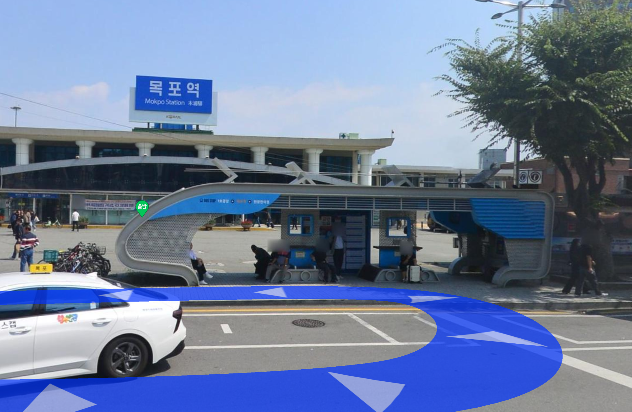 목포역에서 시내버스 타는 곳