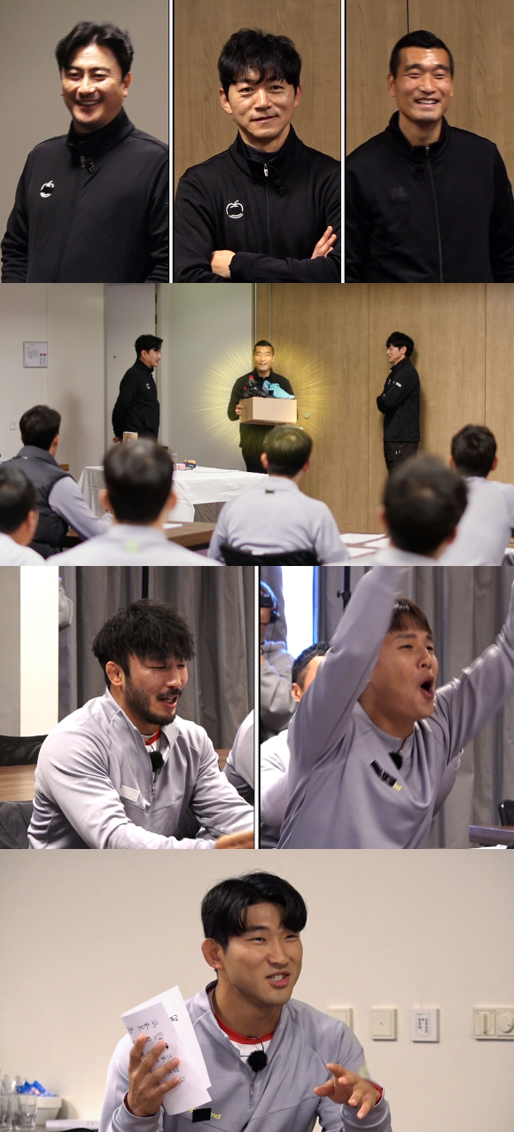 오는 4일 방송되는 JTBC 예능 &#39;뭉쳐야 찬다3&#39;에서 안정환이 네덜란드 방송에서 착용했던 축구화를 갖기 위한 &#39;도전 축구 골든벨&#39;이 펼쳐지고 있다. [사진=JTBC]