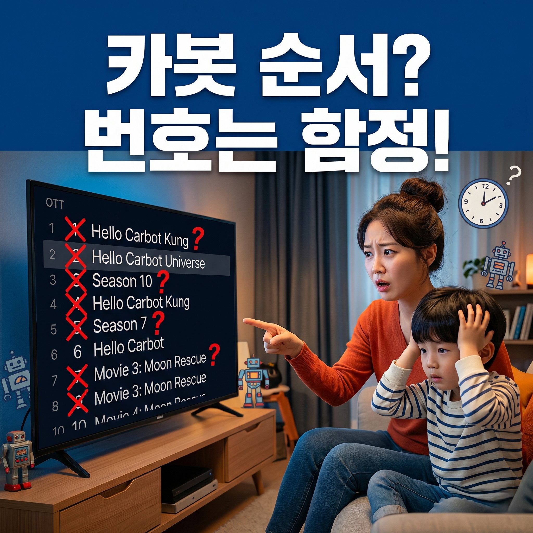 헬로카봇 시리즈 순서 관련 핵심 정보 요약 이미지