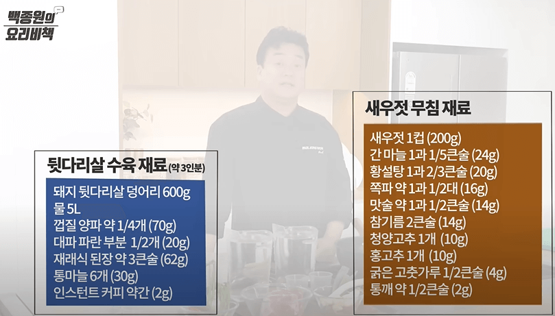 재료소개 ( 3 ~ 4인분 )