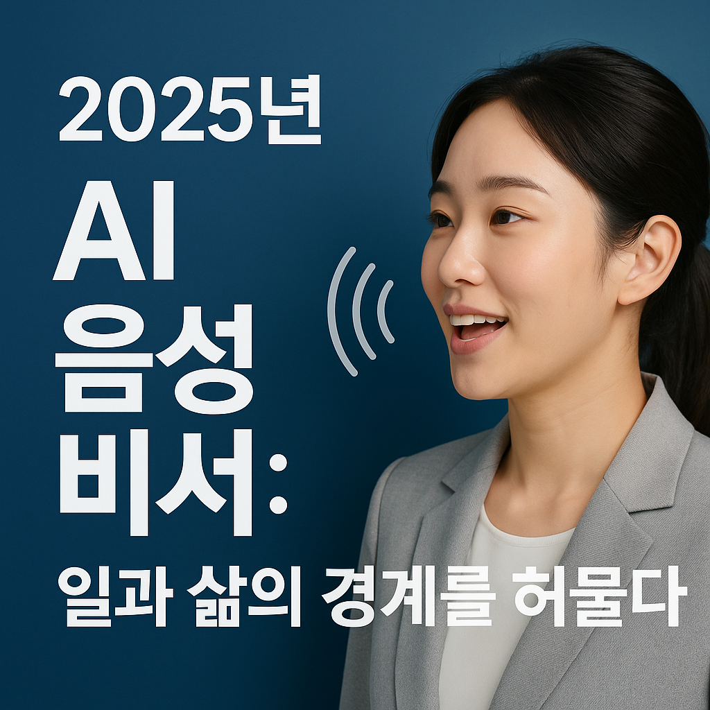 2025년 AI 음성비서: 일과 삶의 경계를 허물다