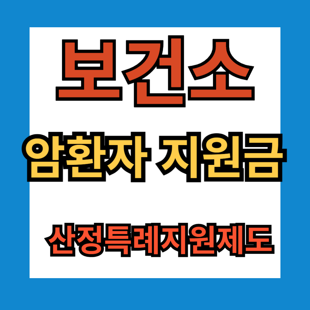 암환자 지원금
