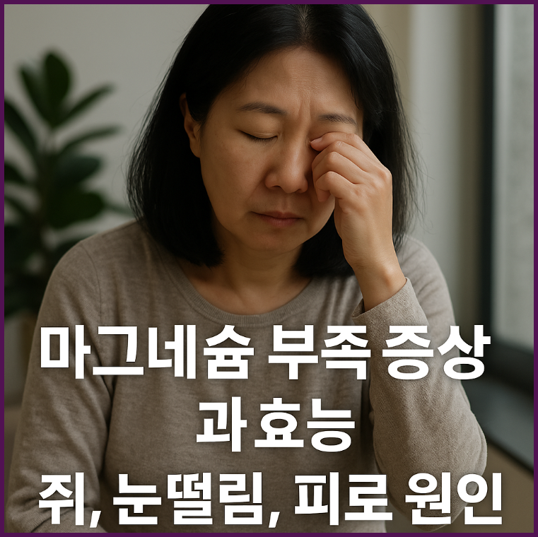 마그네슘 부족 증상