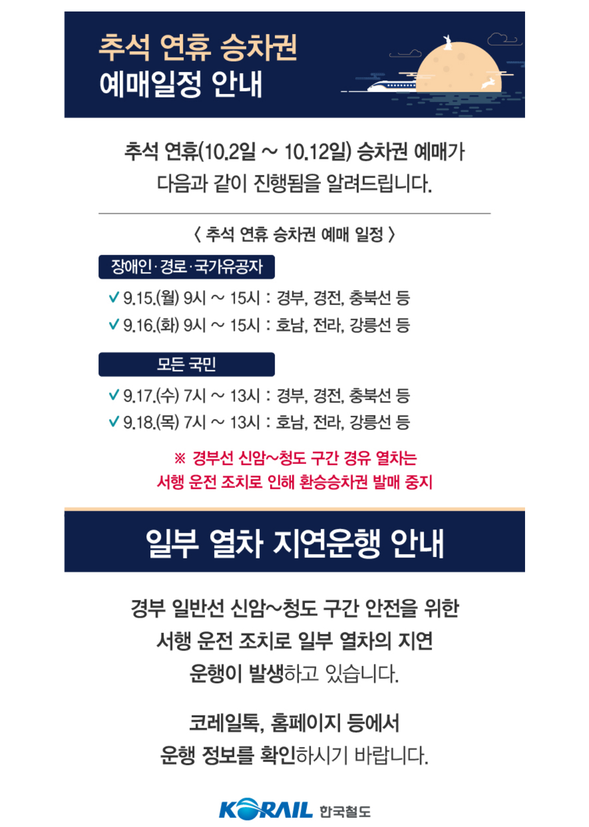 2025 추석 KTX&middot;SRT 예매 일정 총정리 ❘ 기차표 예약 꿀팁과 취소표 공략법