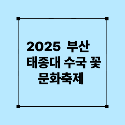 2025 부산 태종대 수국 꽃 문화축제