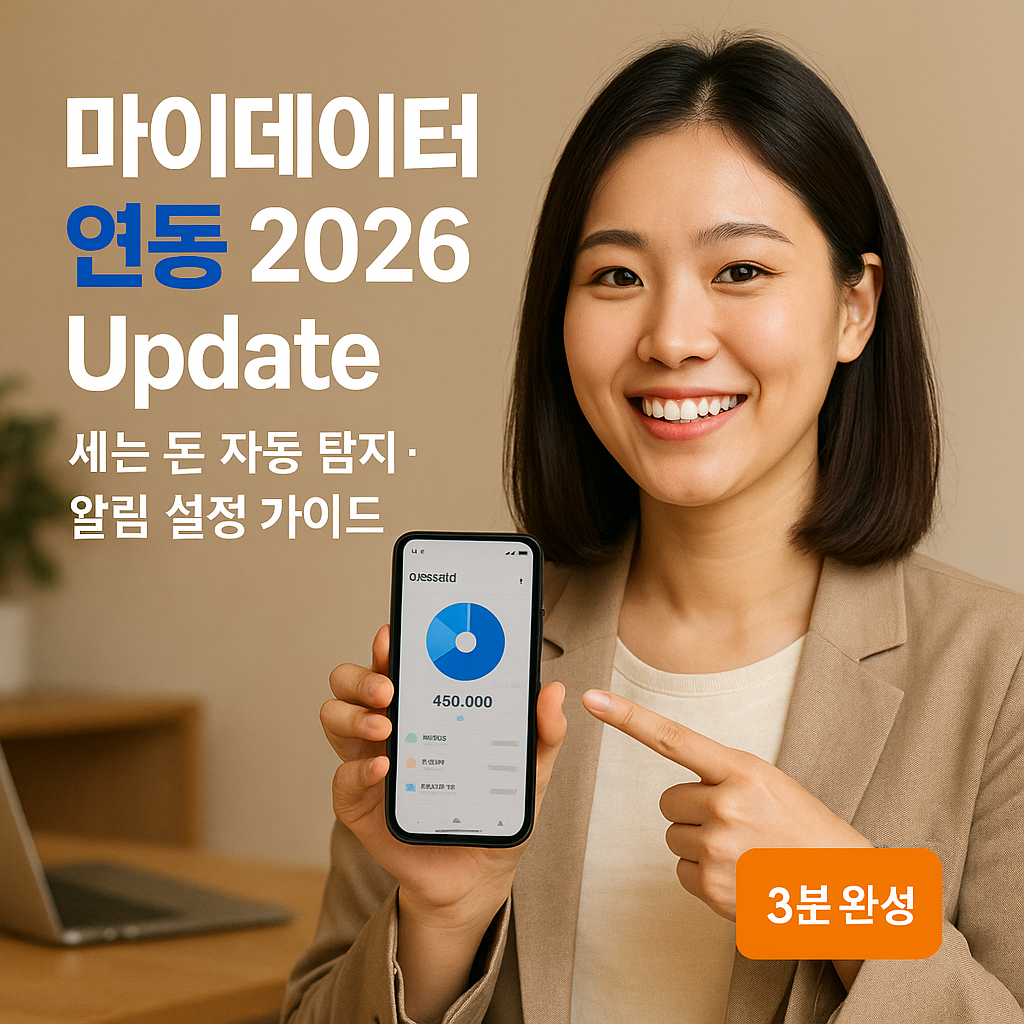 마이데이터 연동 2026 Update | 세는 돈 자동 탐지·알림 설정 가이드