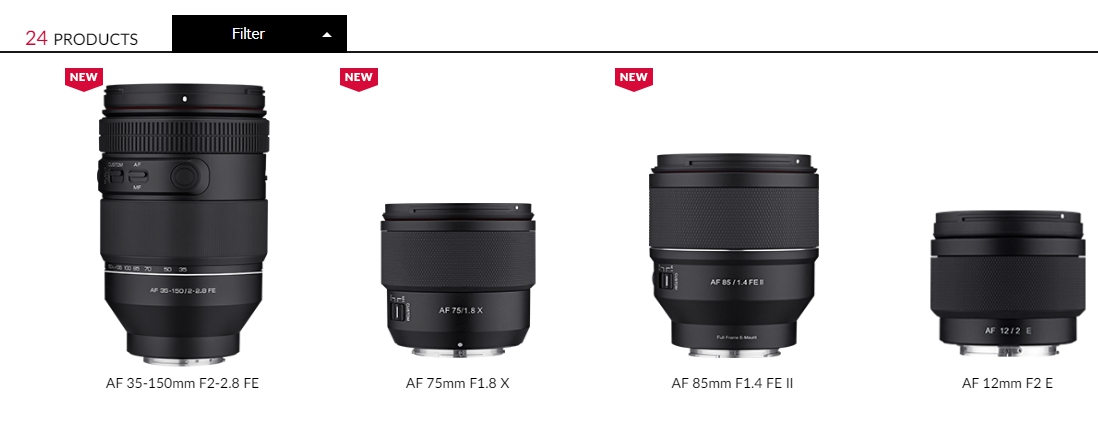 삼양의 줌렌즈 AF 35-150mm F2-2.8 FE