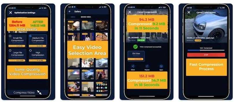 비디오 압축기앱 기능