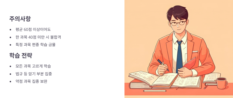 필기시험 대비 전략: 과락 방지