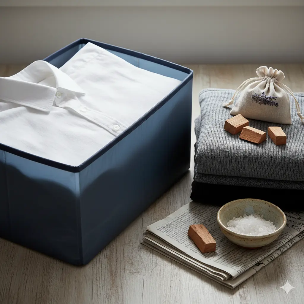 옷을 정리해논 모습