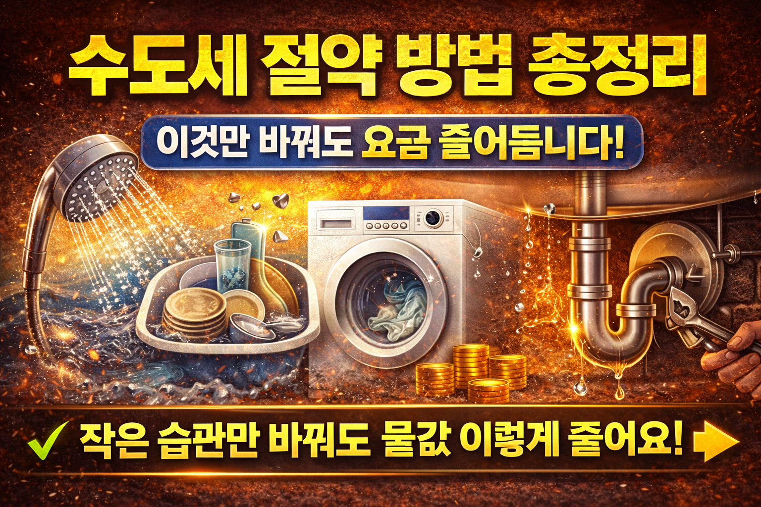 수도세 절약 방법 총정리