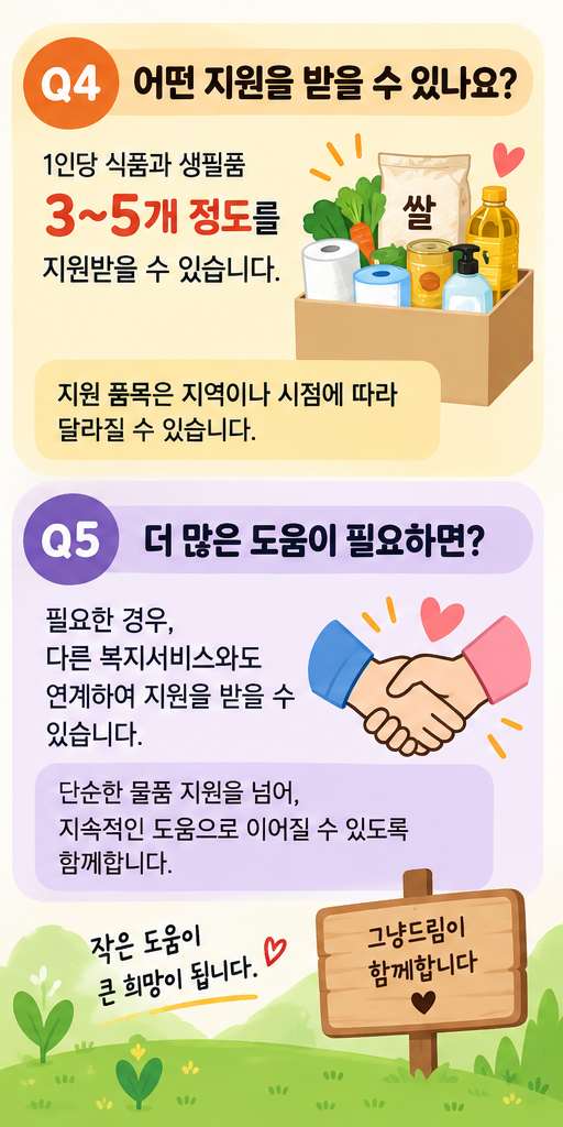 그냥드림 이용방법