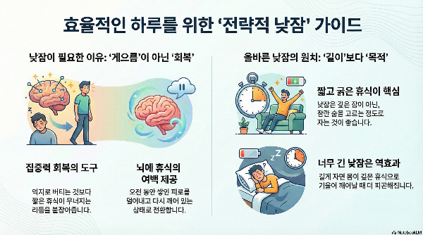 낮잠을 잘 자면 오히려 하루가 덜 무너지는 이유