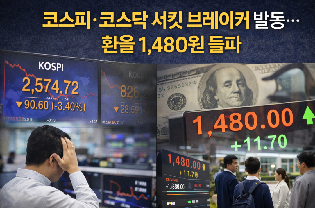 코스피 서킷브레이커 발동, 환율 폭등 긴급 분석
