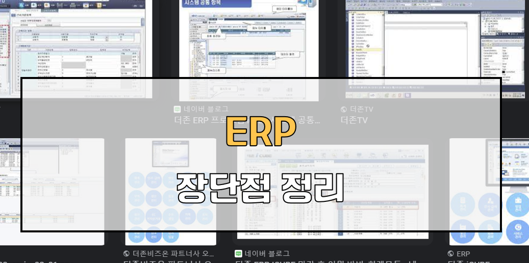 ERP 장단점
