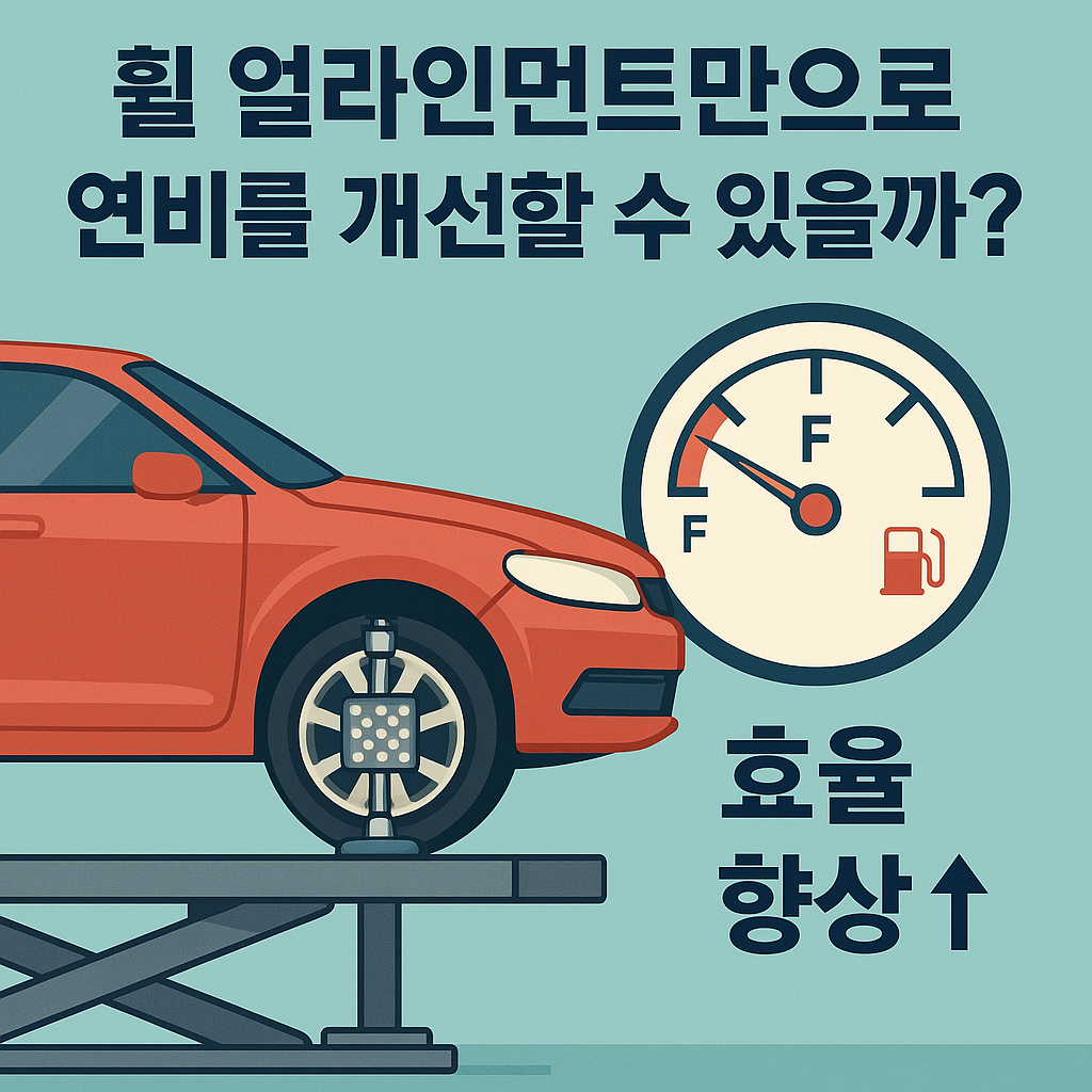 휠 얼라인먼트만으로 연비를 개선