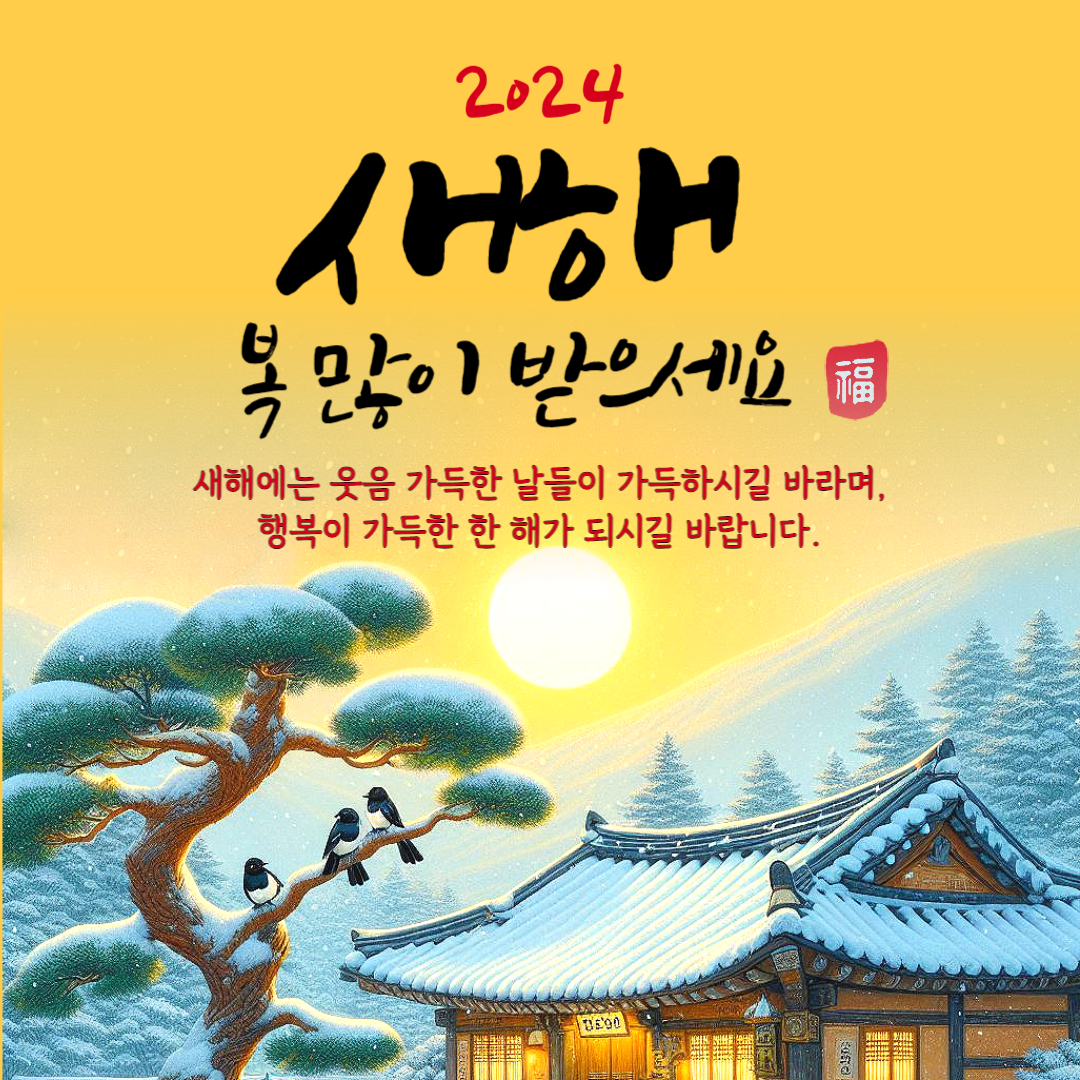 2024 설날 인사말 이미지