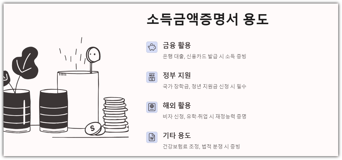 소득금액증명서 용도 정리