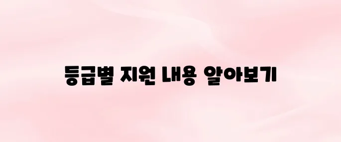 노인장기요양등급별 혜택 1~5등급 지원내용·본인부담금 차이 (2025 최신)