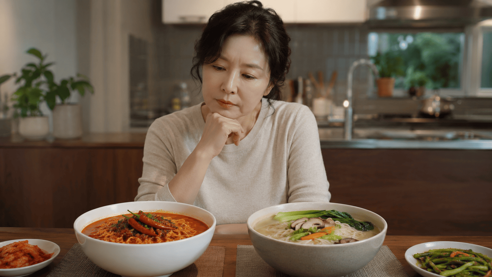 붓기와 수분 정체를 줄이기 위한 라면 섭취 방법