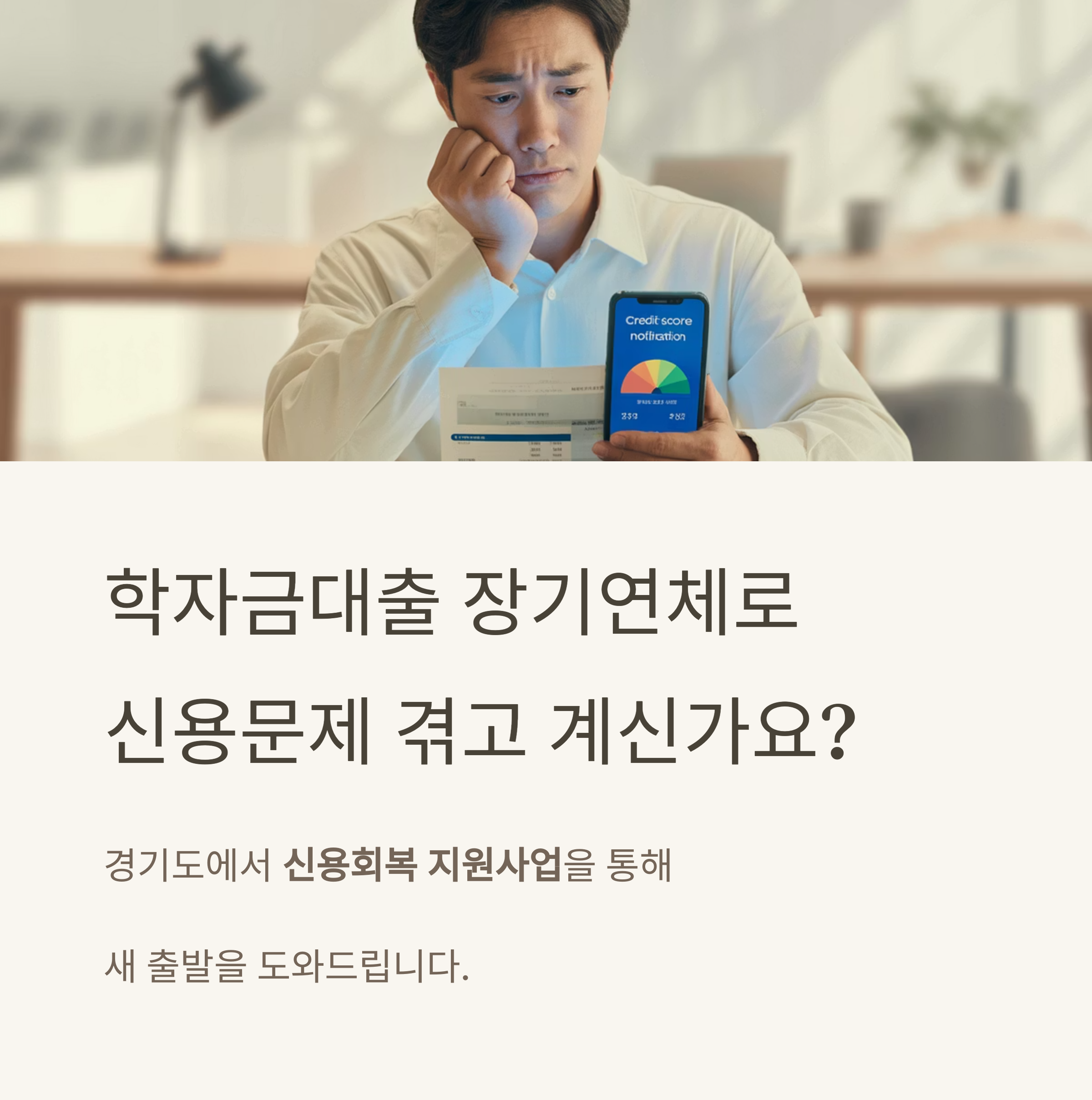 경기도 학자금대출 신용회복 지원