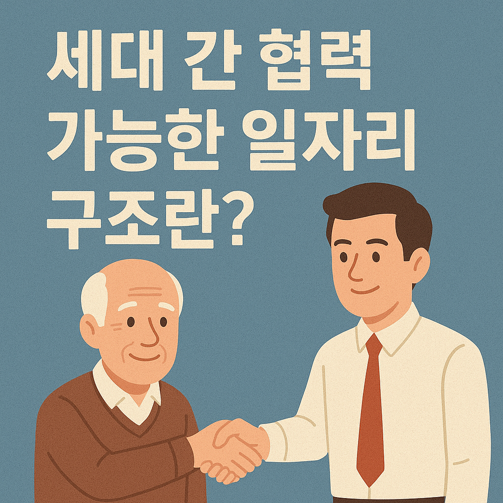 세대 간 협력 가능한 일자리 구조 관련 사진
