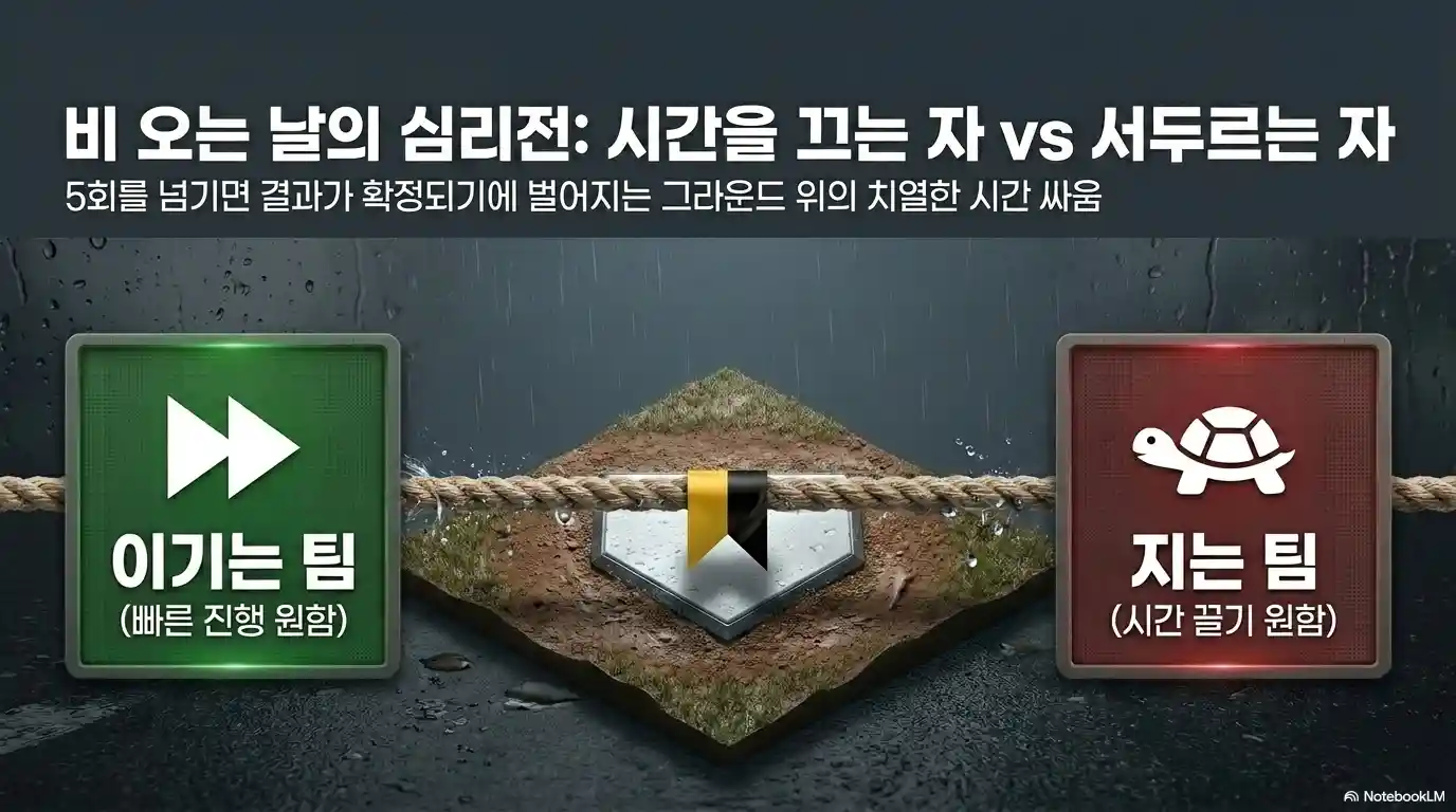 프로야구 우천 취소 기준 5회 전략적 의미