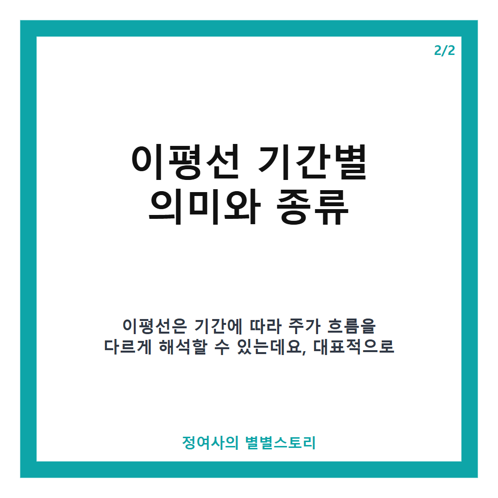 이평선뜻 완벽정리와 기간별 매매 신호 이해하기 카드뉴스 2