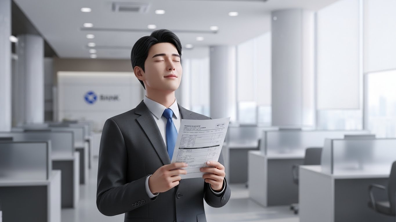 은행 방문 및 지급정지 해제 신청