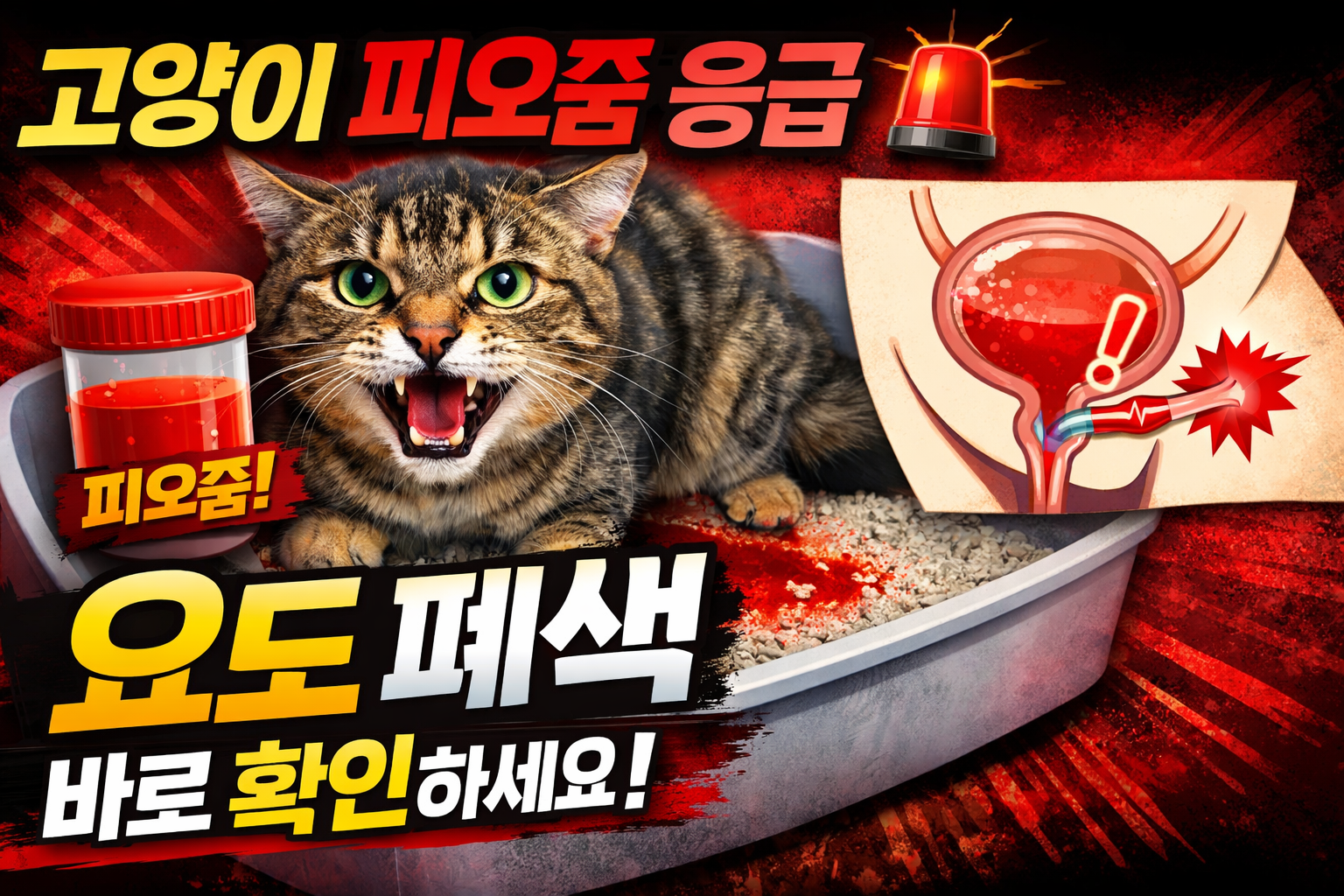 고양이 피오줌