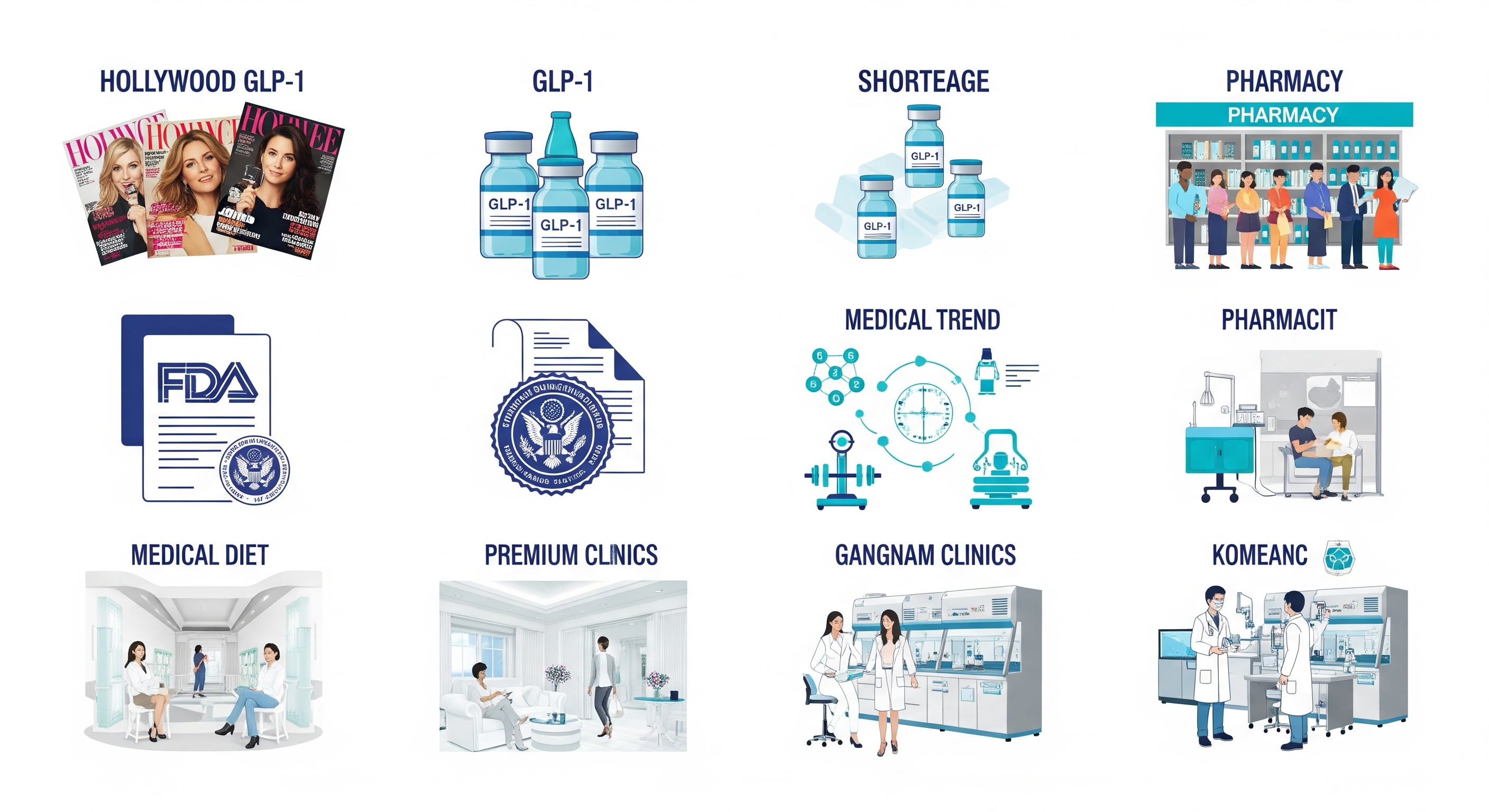 "미국과 한국에서의 수요 변화"에 대한 이미지입니다.