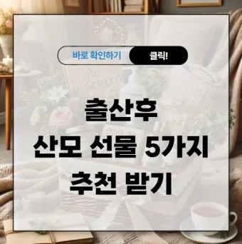 출산 후 산모 선물 TOP5_7