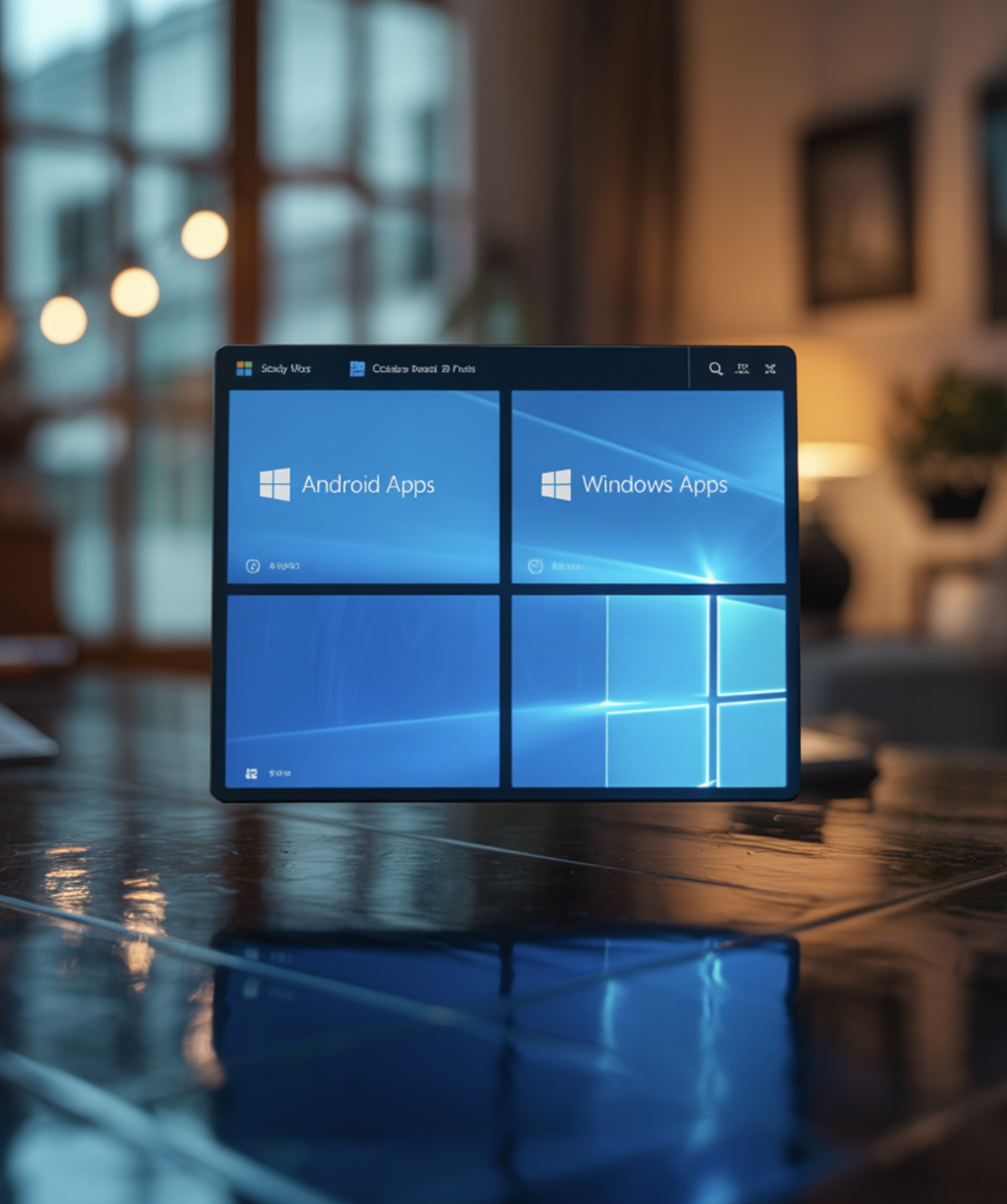 시작 메뉴에 나타난 안드로이드 앱
