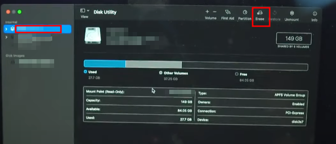 오래된 맥 포맷 방법