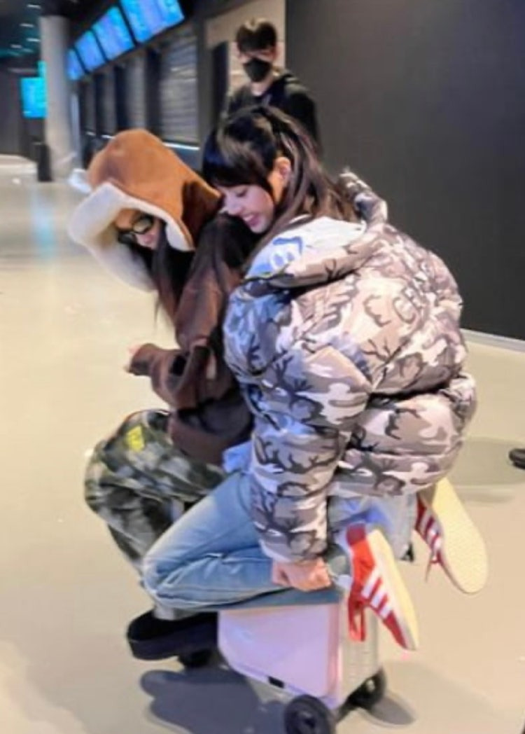 블랙핑크 에어휠 전동캐리어