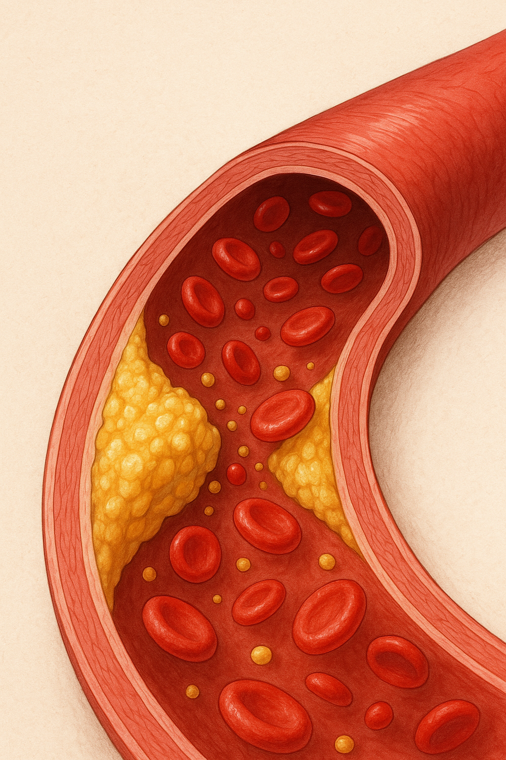 혈관에 쌓인 콜레스테롤