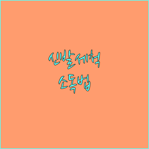 중고 신발 세척 & 소독 완벽 가이드