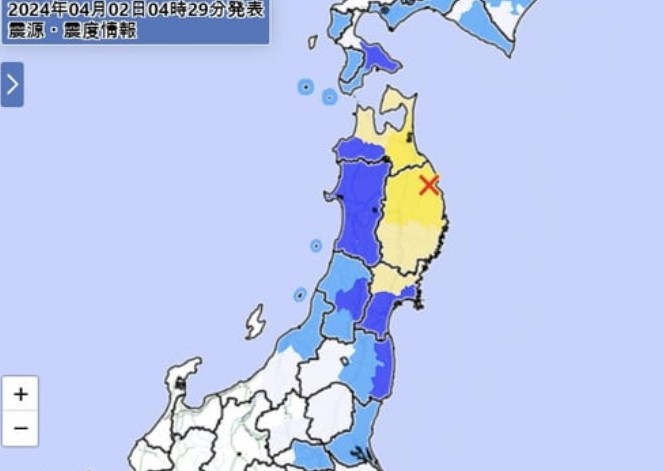 일본 이와테현 규모 6.1 지진