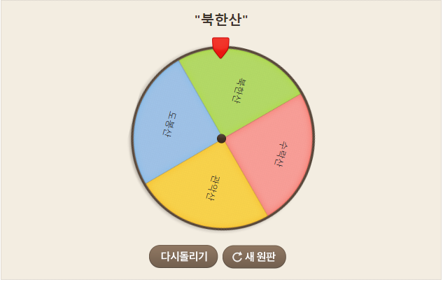 네이버원판돌리기 룰렛게임 결정장애해결방법