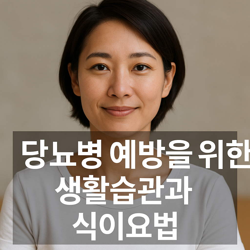 당뇨병 예방을 위한 생활습관과 식이요법