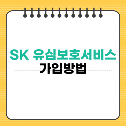 SK 유심보호서비스 가입방법