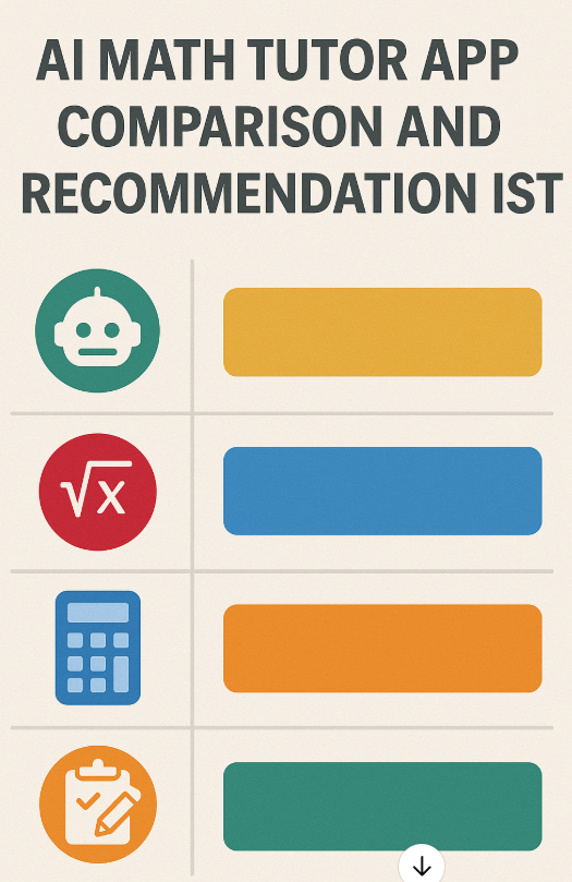 AI 수학 튜터 앱 비교 및 추천 리스트 관련 이미지 사진