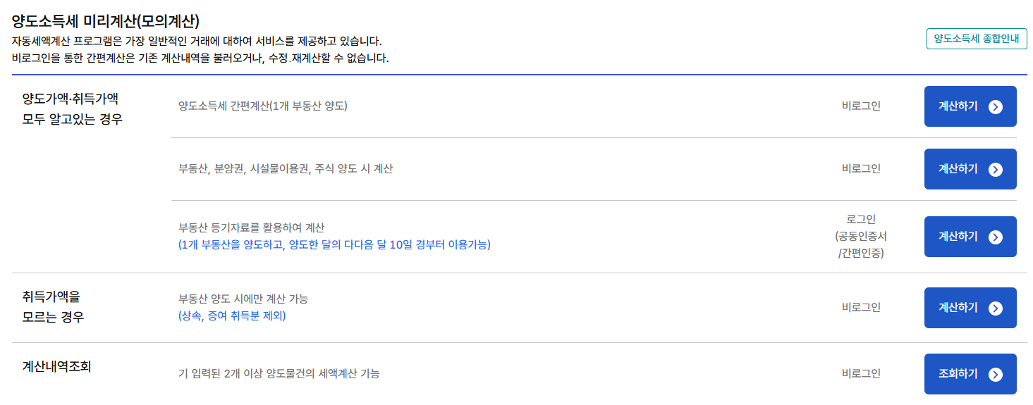 양도세 비과세요건 양도세 신고기간 정리