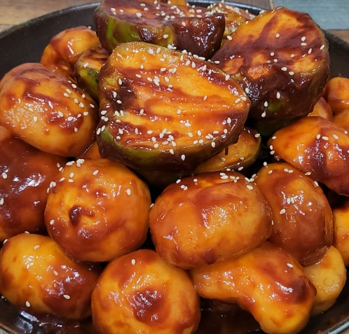 아삭하고 맛있는 감장아찌 만들기