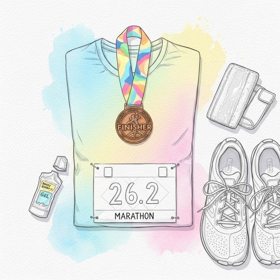 티셔츠와 메달 등 풍성한 기념품 구성